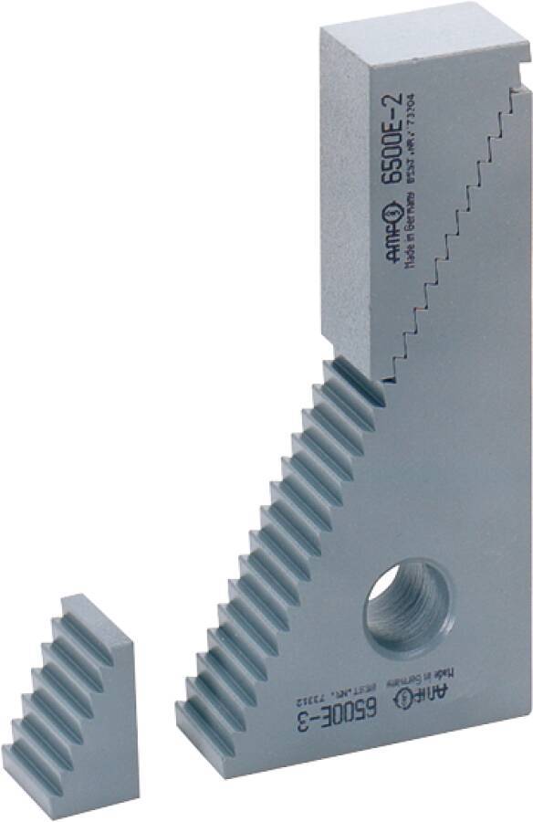Universal-Spannunterlagen, gezahnt 73304 Größe 2 Spannhöhe h-H 39 -107 (min.-max.) Maße (axb) 66 x 35,5 Stärke 30 mm