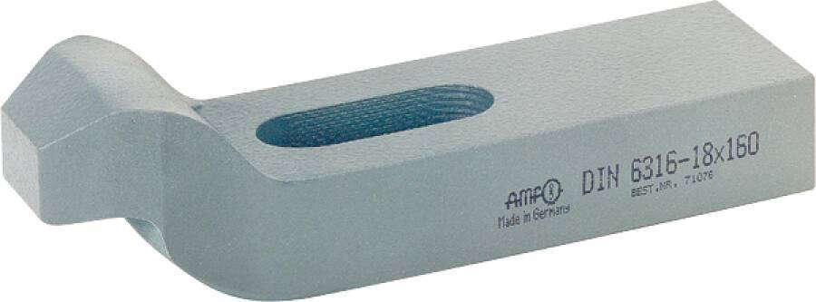 Spanneisen einfach gekröpft 71050 Schlitzbreite b1 14 mm Länge 125 mm für Schraube 12/14 M a 20 mm Breite b2 40 mm b3 2
