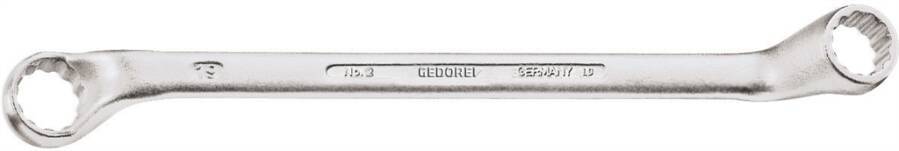 Doppelringschlüssel tief gekröpft GEDORE 6017560 SW 18x19 mm Länge 265 mm Ringbreite 27,0 x 28,8 mm Ringstärke 12,6 x 13