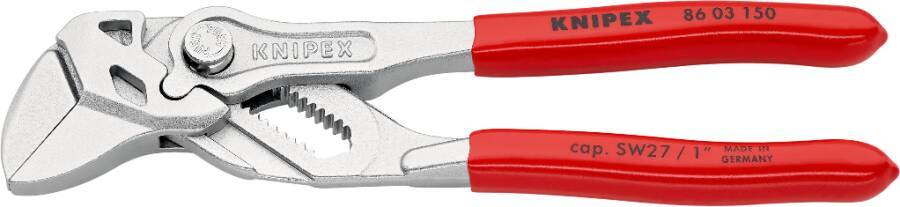 Zangenschlüssel 86 03 150 Ausführung verchromt Länge 150 mm Arbeitsbereich 27 / 1 mm / Zoll Gewicht 175 g
