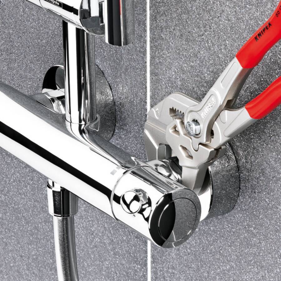 Zangenschlüssel 86 03 125 Ausführung verchromt Länge 125 mm Arbeitsbereich 23 / 7/8 mm / Zoll Gewicht 105 g