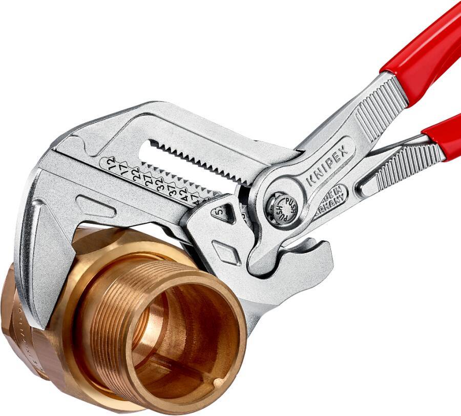 Zangenschlüssel 86 03 150 Ausführung verchromt Länge 150 mm Arbeitsbereich 27 / 1 mm / Zoll Gewicht 175 g