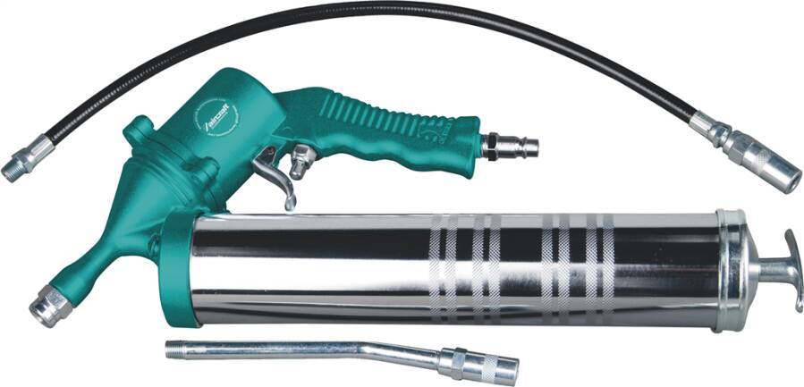 Druckluft-Fettpresse FPS PRO Automatik 2102240 Typ FPS PRO Automatik Lieferumfang Panzerschlauch 400 mm, Düsenrohr Luft