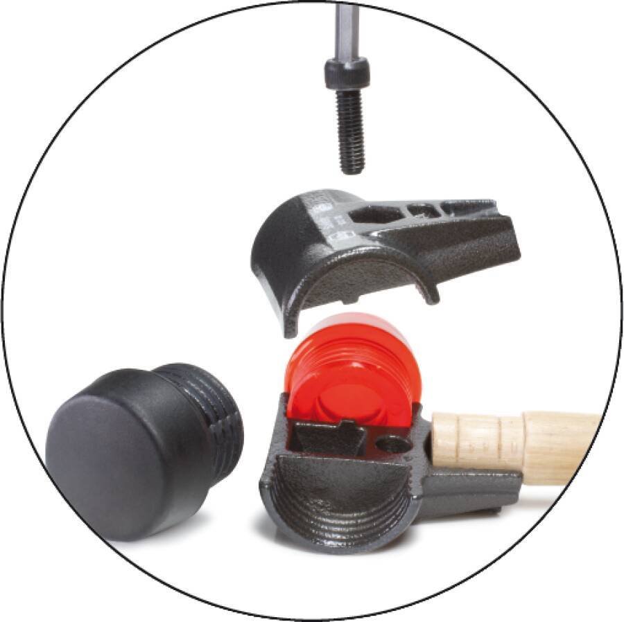 Sicherheits-Vorschlaghammer 26661 Typ Hammer Kopf-Ø 80 mm Kopflänge 185 mm Gesamtlänge 840 mm Gewicht 3450 g