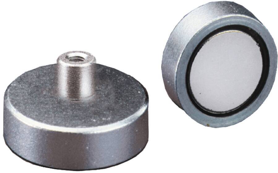 Magnetflachgreifer NdFeB mit Gewindebuchse (sehr hohe Haftkraft) 2525113 Haftkraft 60 N Ø (d) 13 mm Ø (d1) 6,0 mm Gewind