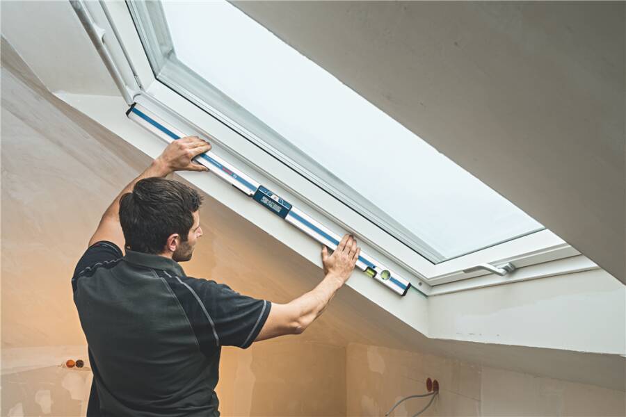 Neigungsmesser GIM 60 / 120 0601076800 Typ GIM 120 Opt. A Lieferumfang 4x 1,5-V-(AA)-Batterien, Schutztasche Länge 120 c