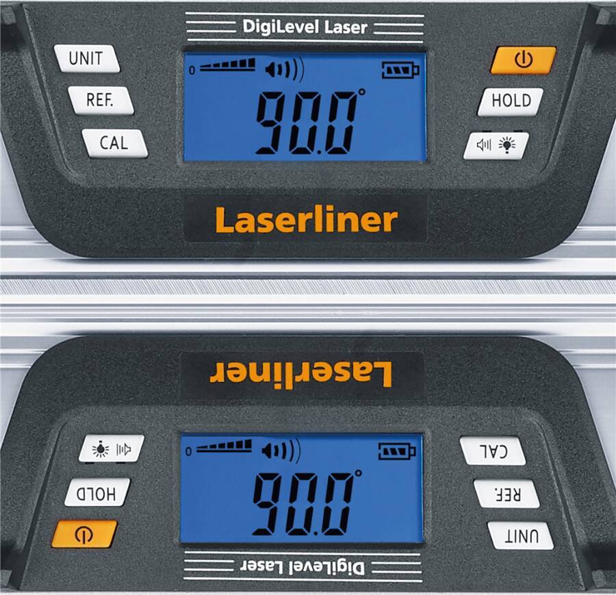 Laser-Wasserwaage DigiLevel Laser 081.255A Lieferumfang Transporttasche, Batterien (2x1,5V (Typ AAA/LR03) Länge 40 cm