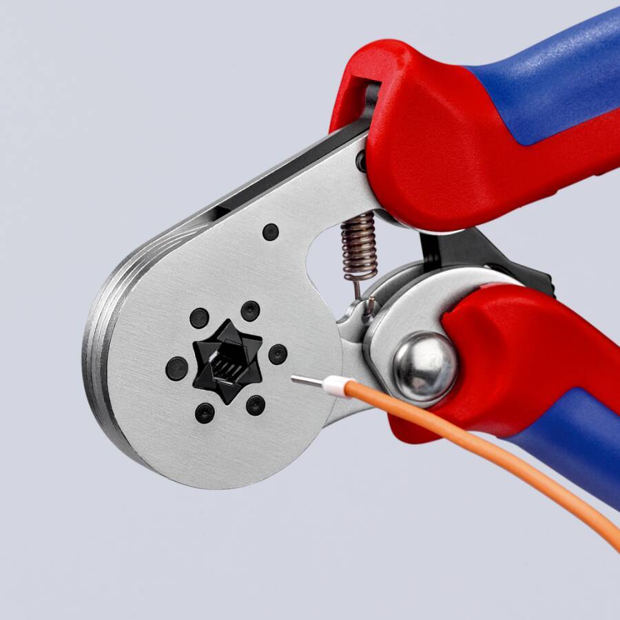 Crimpzange selbsteinstellend 97 55 14 Anwendungsbereich für Aderendhülsen Länge 180 mm Kapazität 0,08 - 16 mm² Gewicht 4
