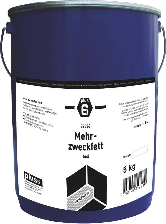 Mehrzweckfett hell plus6 82536 Inhalt 5 kg Gebindeart Eimer