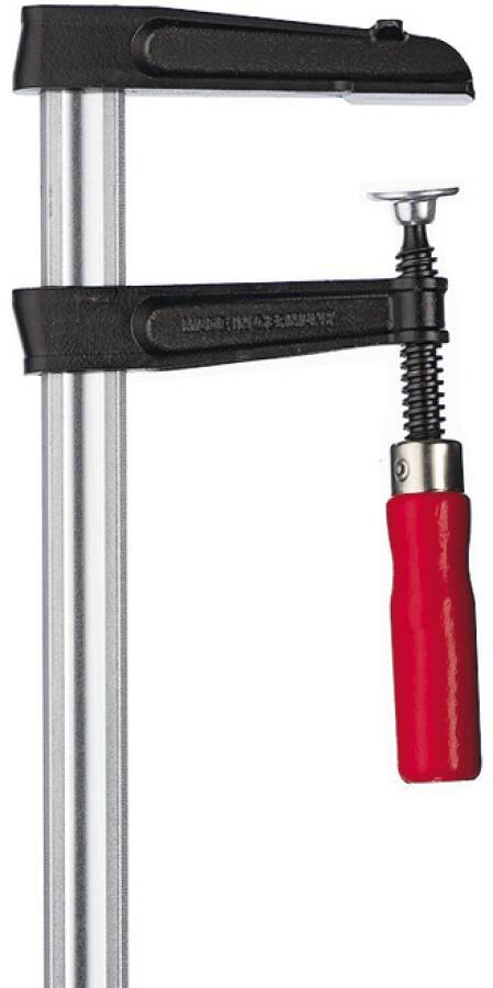 Temperguss-Schraubzwinge TKPN TKPN100BE Ausführung Holzgriff Spannweite 1000 mm Ausladung 120 mm Schiene 35 x 11 mm