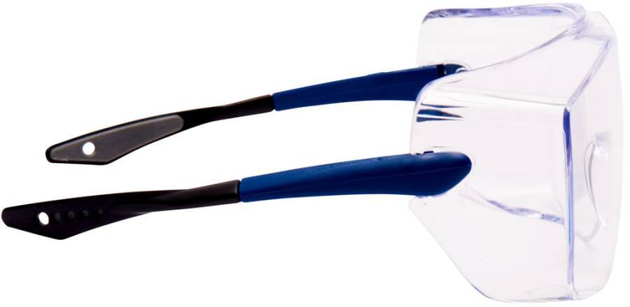 Überbrille 3M™ OX 3000 OX3000B Rahmen blau Scheibe klar Scheibenkennzeichnung 2-1.2 3M 1 F Beschichtung Antikratz- und A