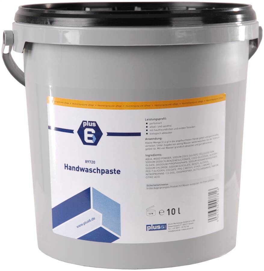 Handwaschpaste plus6 89720 Inhalt 10 l Ausführung parfümiert Gebinde Eimer