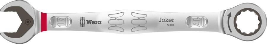 Ratschen-Ringmaulschlüssel JOKER 6000 05073277001 SW 17 mm Länge 224 mm Ringstärke 10,5 mm Ringbreite 32,7 mm Maulstä