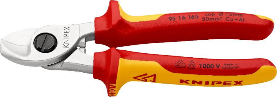 VDE-Kabelschere 165 mm 95 16 165 Länge 165 mm Schneidwerte Mehrleiterkabel bis Ø 15 mm / 50 mm²