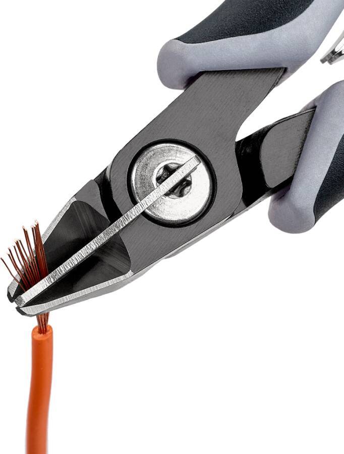 Präzisions-Elektronik-Seitenschneider ESD 125 mm 79 62 125 ESD Ausführung spitzer Kopf, ohne Facette für Draht-Ø (weich