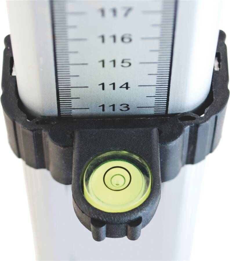 Teleskop-Nivellierlatte 344122-637 Länge (max) 4 m Länge min. 1,22 m Elemente 4 St Gewicht 1,50 kg