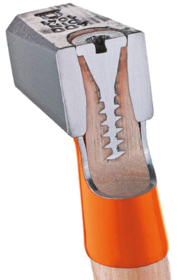 Schlosserhammer Secu TEC® mit Hickorystiel und Stielschutzhülse 0001202-0400 Ausführung Hammer m. Hülse Gewicht 400 g