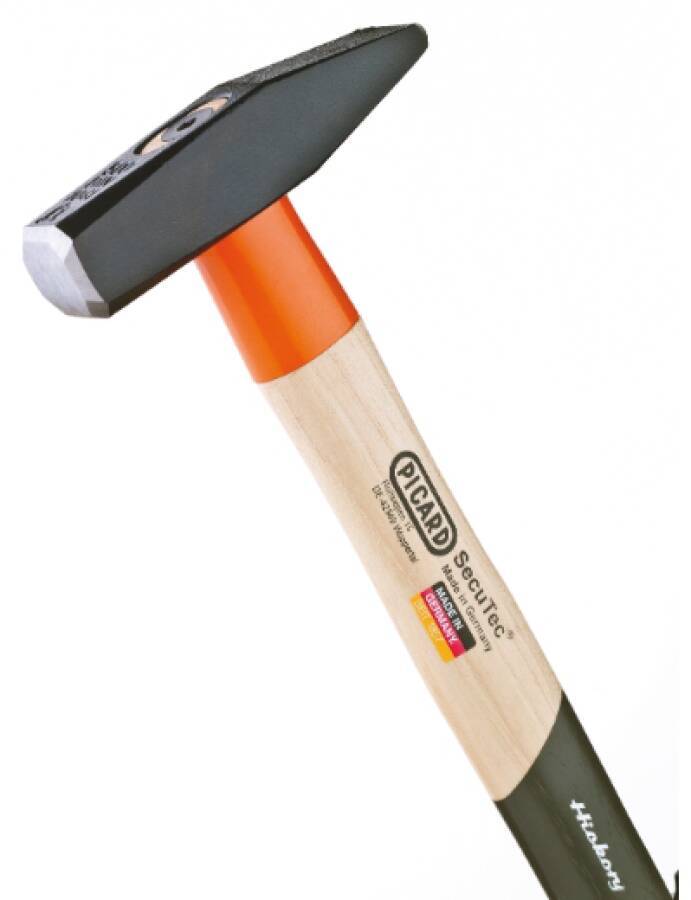 Schlosserhammer Secu TEC® mit Hickorystiel und Stielschutzhülse 0001202-0800 Ausführung Hammer m. Hülse Gewicht 800 g