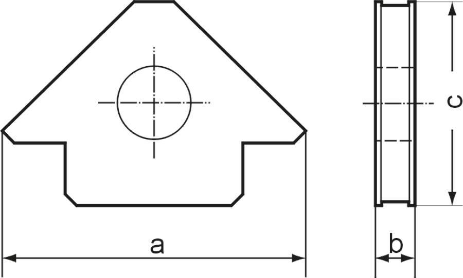 Mehrfach-Winkelmagnet 45° und 90° 2530010 A 160 mm B 20 mm C 100 mm
