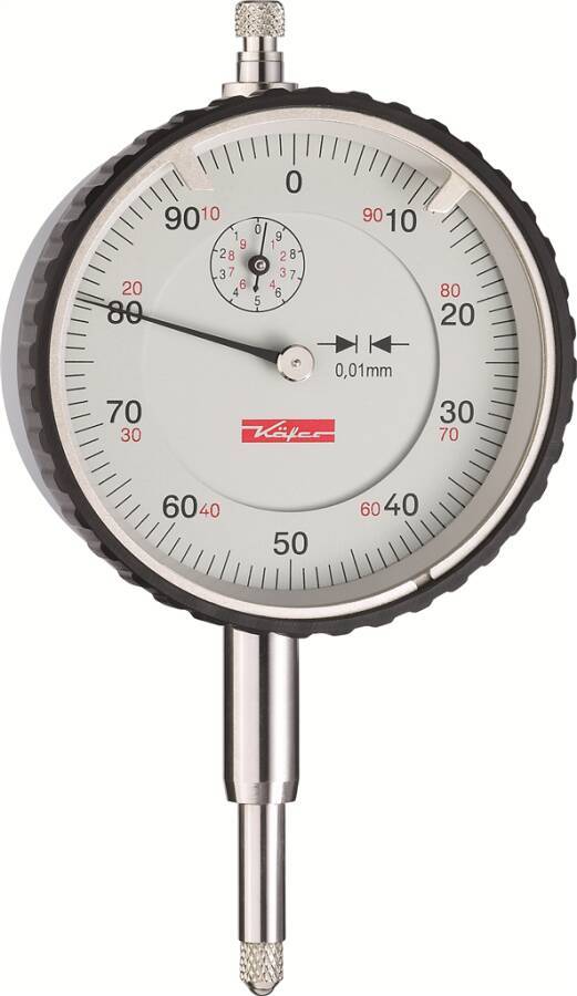 Präzisionsmessuhr MU 52 T 10253 Messspanne 10 mm Skalenteilungswert 0,01 mm Zeigerumdrehung 1 mm Außenring-Ø 58 mm Einsp
