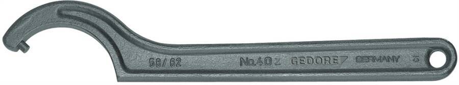 Hakenschlüssel mit Zapfen 6336900 für Muttern-Ø 45 - 50 mm Länge 205 mm Zapfengröße 4,0 mm Ausführung mit Zapfen