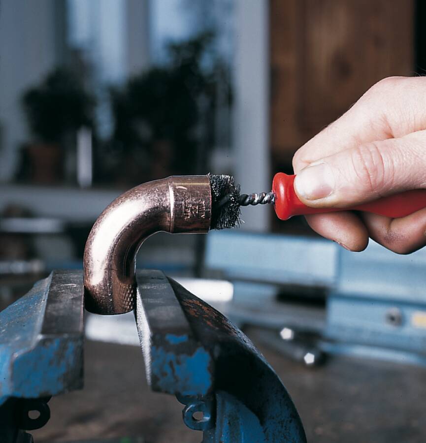 Fittingbürste 562515 Ausführung Edelstahldraht Reihen - Drahtstärke 0,15 mm Bürsten-Ø 15 mm Länge 185 mm