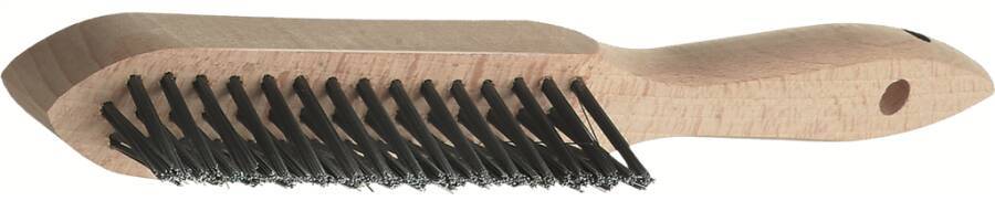 Kehlnahtbürste 120801 Ausführung Stahldraht glatt Reihen 3 Drahtstärke 0,35 mm Besatzhöhe 35 mm Länge 290 mm