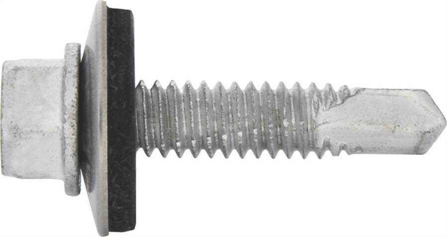 Sechskant-Bohrschraube P / Edelstahl A2 (1.4301) 0281005 SW 8 mm Ø 5,5 mm Länge 26 mm Dichtscheiben-Ø 16 mm Bohrleistung
