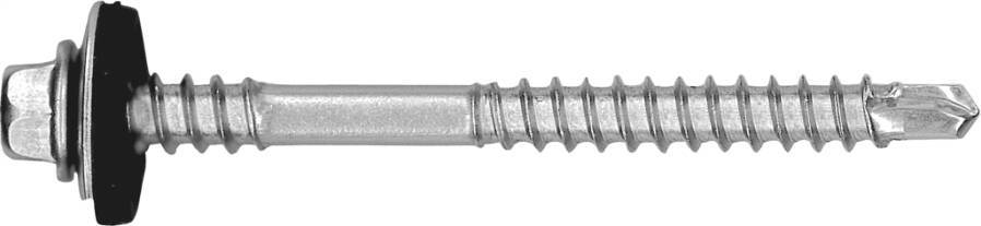 Sechskant-Bohrschraube HA / Edelstahl A2 (304) 0282825 SW 8 mm Ø 6,3/7,0 mm Länge 125 mm Dichtscheiben-Ø 19 mm Bohrleist