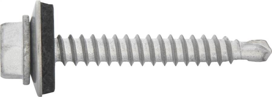 Sechskant-Bohrschraube H / Edelstahl A2 (1.4301) 0282705 SW 8 mm Ø 4,8 mm Länge 35 mm Dichtscheiben-Ø 14 mm Bohrleistung