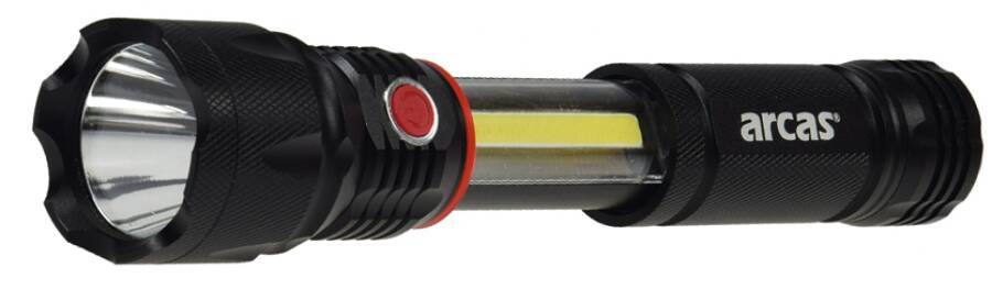 LED-Taschenlampe ARCAS 3 in 1 22288 Leuchtmittel SMD-LED Lichtstrom 350 Lumen Leuchtweite 200 m Leuchtdauer ca. k. A. S