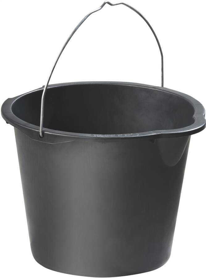 Baueimer 12 l schwarz verstärkt 48752