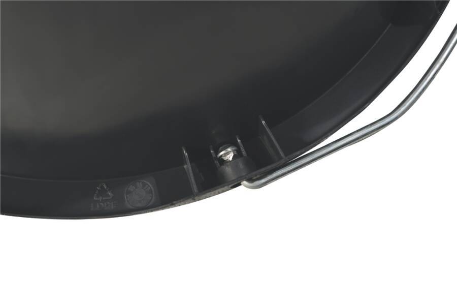 Baueimer 12 l schwarz 48752