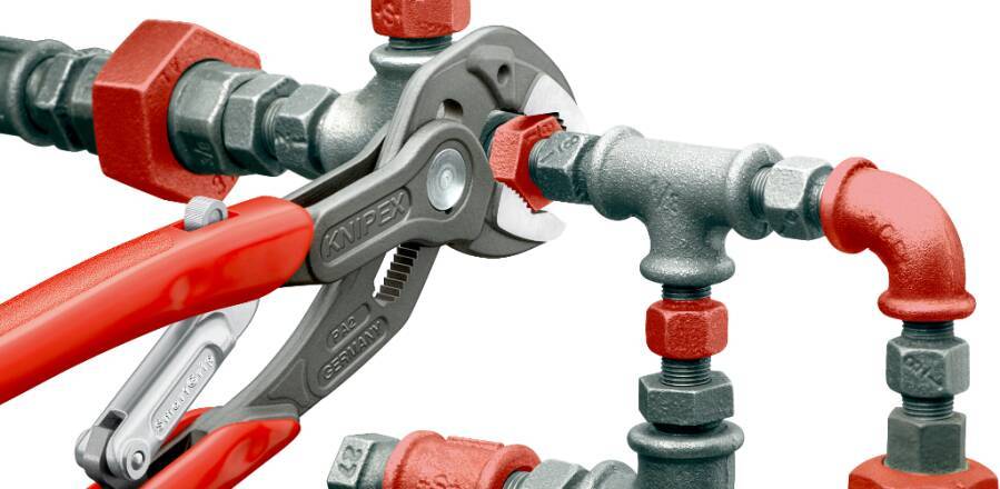 Wasserpumpenzange SmartGrip® patentiert 85 01 250 Länge 250 mm für Rohr-Ø max. 32 / 1.1/4 mm / Zoll für Muttern-Ø max.