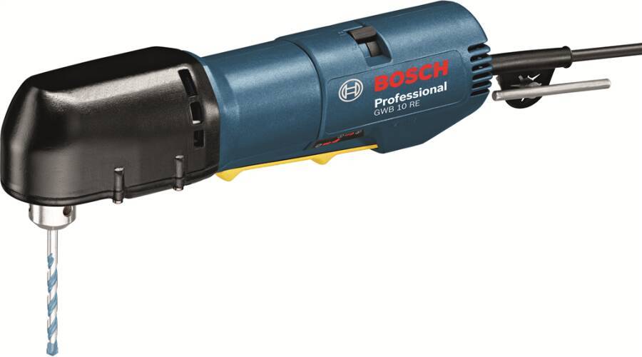 Winkelbohrmaschine GWB 10 RE 0601132703 Opt. C Nennaufnahme 400 W Bohr-Ø Stahl 10 mm Drehzahl Last 750 U/min Gewicht 1,7
