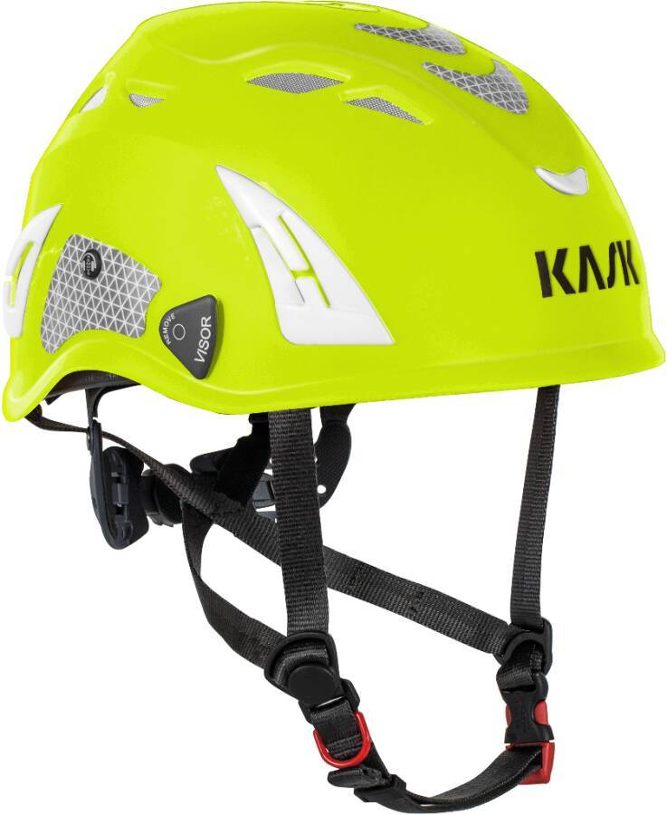 Schutzhelm KASK Superplasma PL (Kletterhelm) AHE00006-221 Farbe warngelb Ausführung Schale aus Leuchtfarbe, mit Reflexst