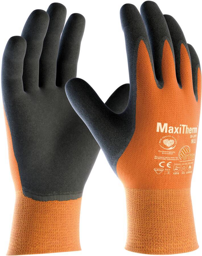 Kälteschutzhandschuh Maxi Therm®“ 2265-10 Größe 10 Farbe orange/grau Trägermaterial Polyacryl/Polyester Gauge - Mat.-St