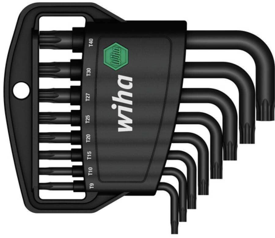 TORX®-Winkelschraubendrehersatz, 8-tlg. 36461 Größe TX9 - TX40 T Inhalt 8 tlg. TX9 x 51 / TX10 x 54 / TX15 x 57 / TX20 x