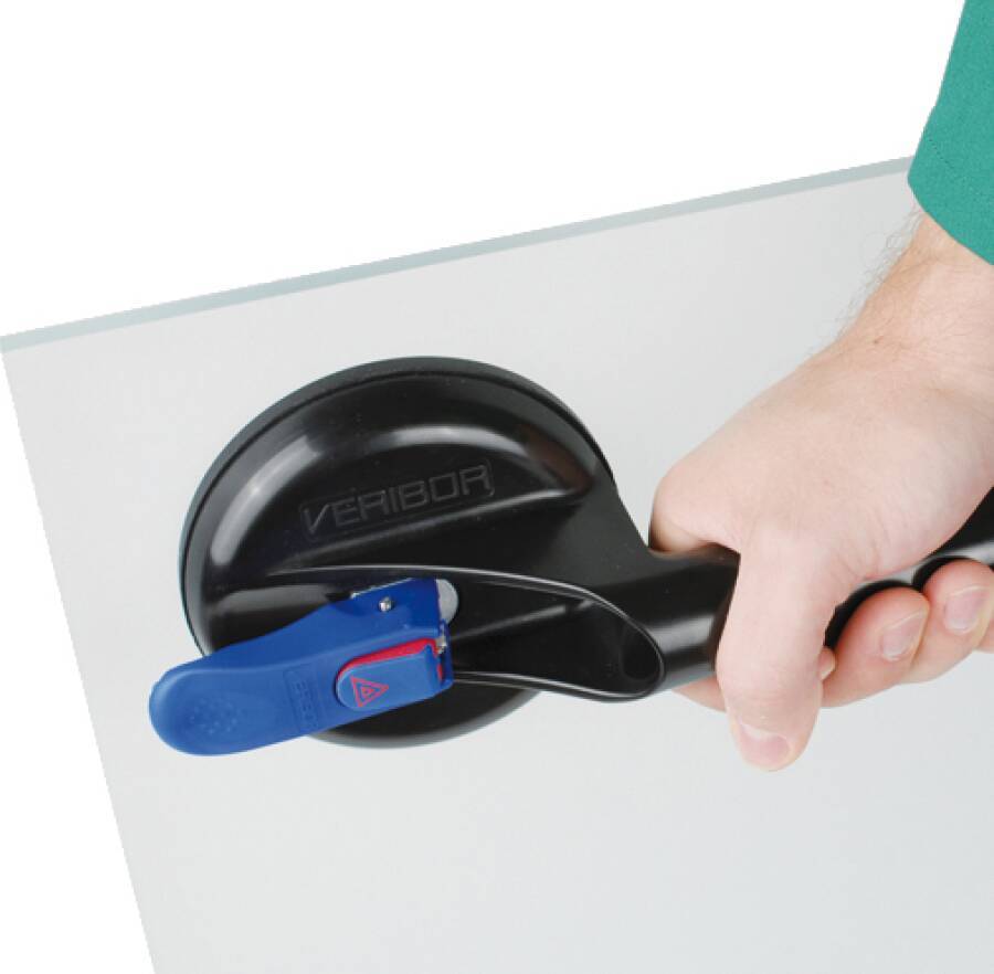 Saugheber VERIBOR 600.0BL Tragkraft 30 kg Ausführung Alu, 1 Kopf Saugscheiben-Ø 120 mm