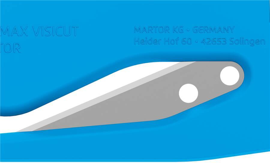 Sicherheitsmesser SECUMAX VISICUT 47012.12 Typ SECUMAX VISICUT Breite 2,5 mm Länge 69,6 mm Höhe 41,6 mm Klingenstärke