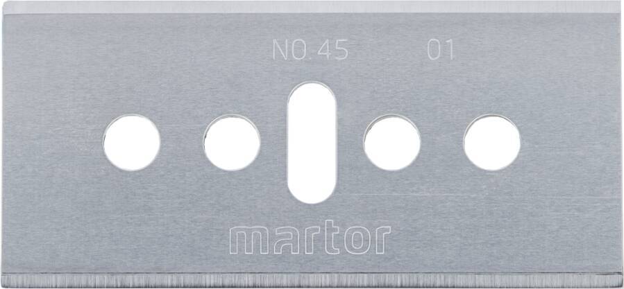 Ersatzklingen MARTOR 45.60 Typ / Nr. Industrieklinge Nr. 45 Eigenschaften zwei Schneiden mit vier scharfen Kanten (4-f