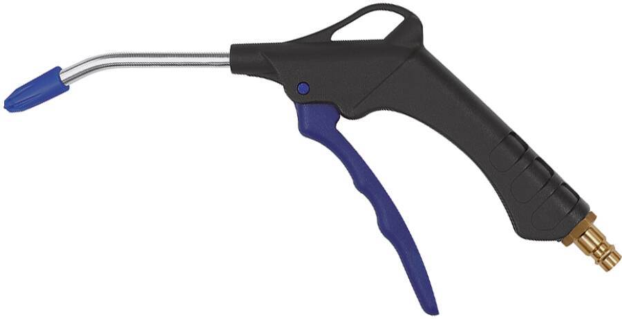 Ausblaspistole Kunststoff 125367 Typ 53 F mit Verlängerungsrohr & lärmreduzierende Düse Düsenrohrlänge 105 mm Luftverbra