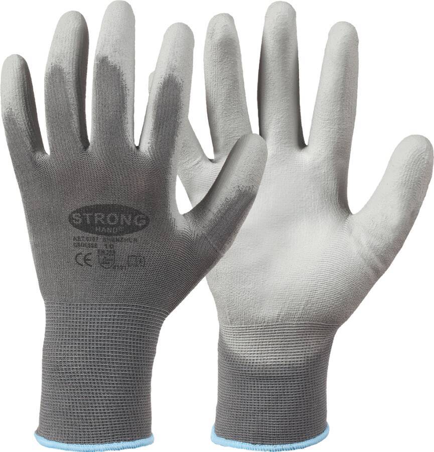 Feinstrick-Schutzhandschuh PU #1 71063307 Größe 07 Farbe grau Trägermaterial Polyamid Gauge 13 Mat.-Stärke - mm Beschich