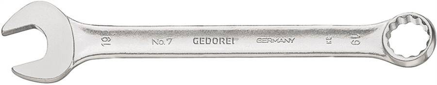 Ringmaulschlüssel abgewinkelt GEDORE 6090990 SW 22 mm Länge 262 mm Ringbreite 32,0 mm Ringstärke 13,0 mm Maulbreite 48,0