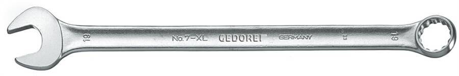 Ringmaulschlüssel abgewinkelt extra lang 6080410 SW 21 mm Länge 340 mm Ringbreite 32,5 mm Ringstärke 14,2 mm Maulbreite