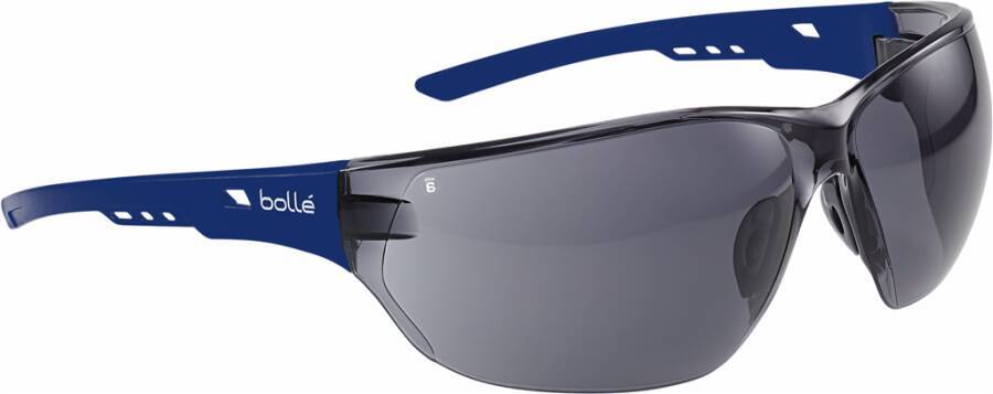 Schutzbrille plus6 N 70040161 Rahmen dunkelblau Scheibe grau Scheibenkennzeichnung 5-3.1 1 FT Beschichtung PLATINUM LI