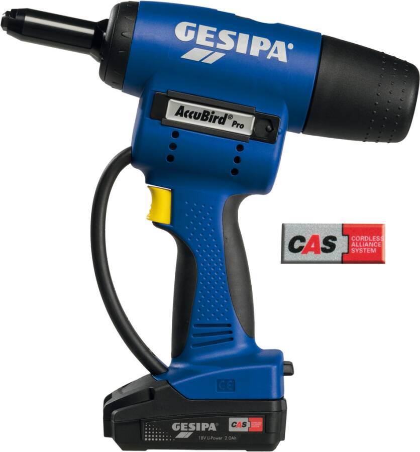 Blindnietgerät AccuBird® Pro CAS 1679661 Spannung 18 V Setzkraft 13.000 N Setzhub 25 mm Arbeitsbereich alle Werkstoffe B