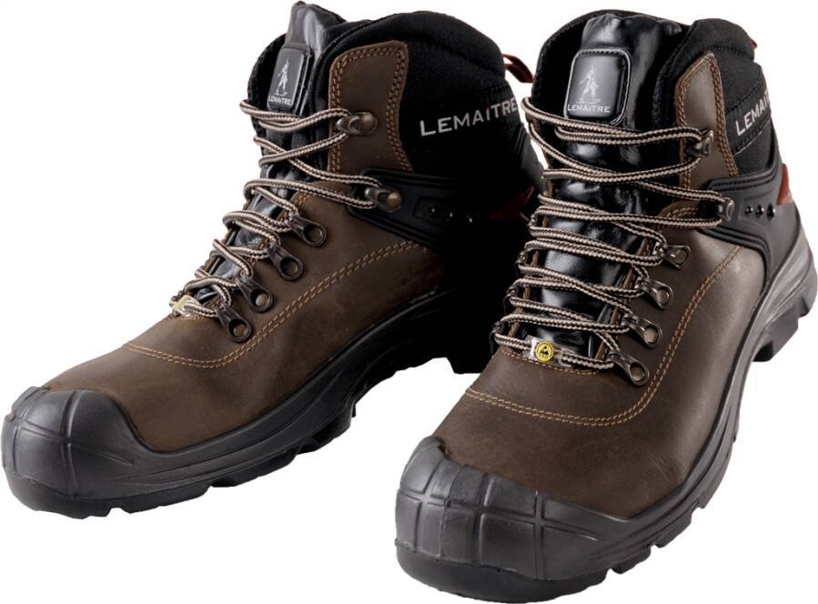 Sicherheitshochschuh S3 ÜK Slog ESD 8057-45 Größe 45 Farbe braun/schwarz Typ Hochschuh Modell Slog Schutzklasse S3 Soh