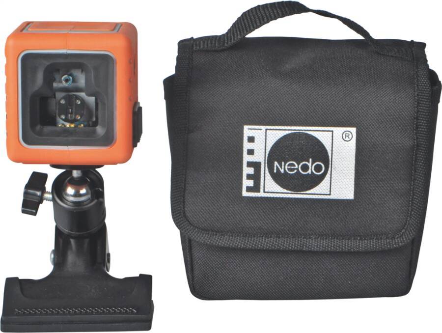 Kreuzlinienlaser CUBE 460867 Typ CUBE grün Lieferumfang CUBE grün, Klemmhalterung Metall inkl. Kugelgelenk, Batterien, T