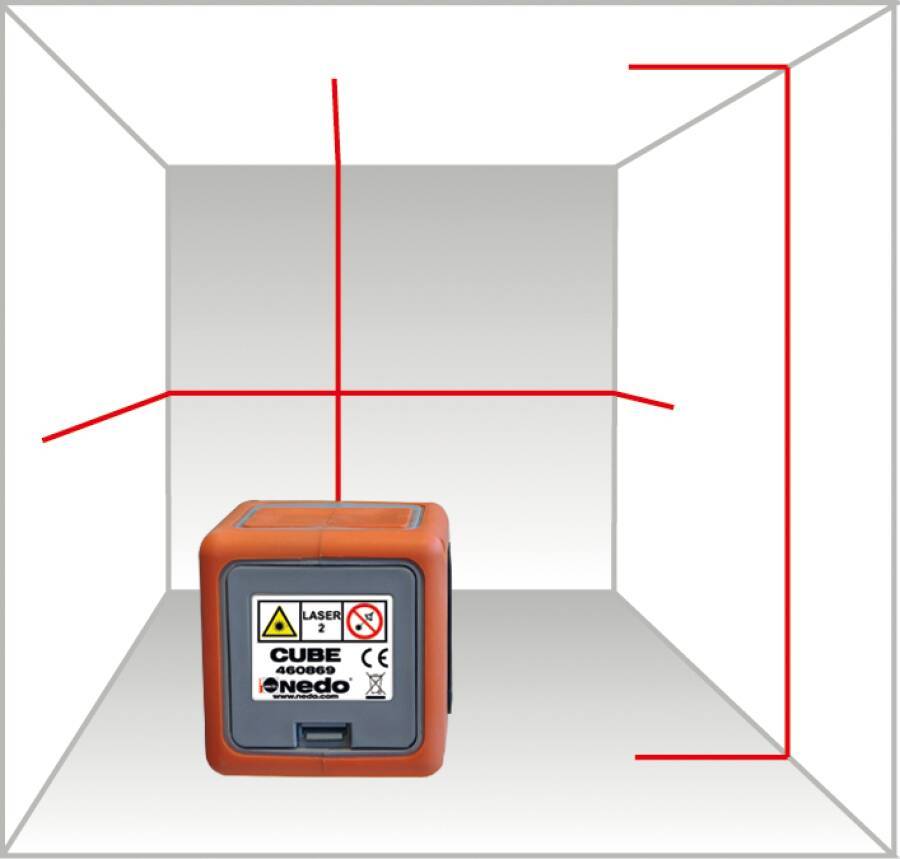 Kreuzlinienlaser CUBE 460867 Typ CUBE grün Lieferumfang CUBE grün, Klemmhalterung Metall inkl. Kugelgelenk, Batterien, T